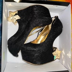 🌟 Shoe Dazzle Scene 8 Wedge Star Shoes Size 8 Leven 🌟